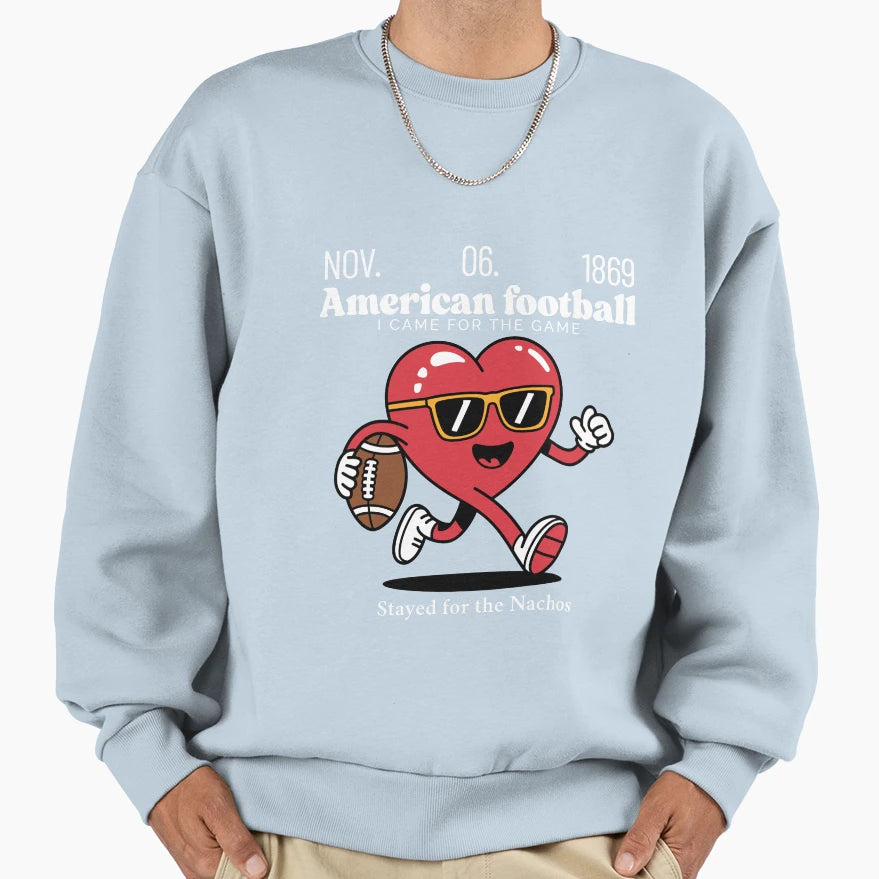 American Football And Tacos Sweatshirt - Novelty Apparel for Adults - T-Shirt, Sweatshirt, Hoodie