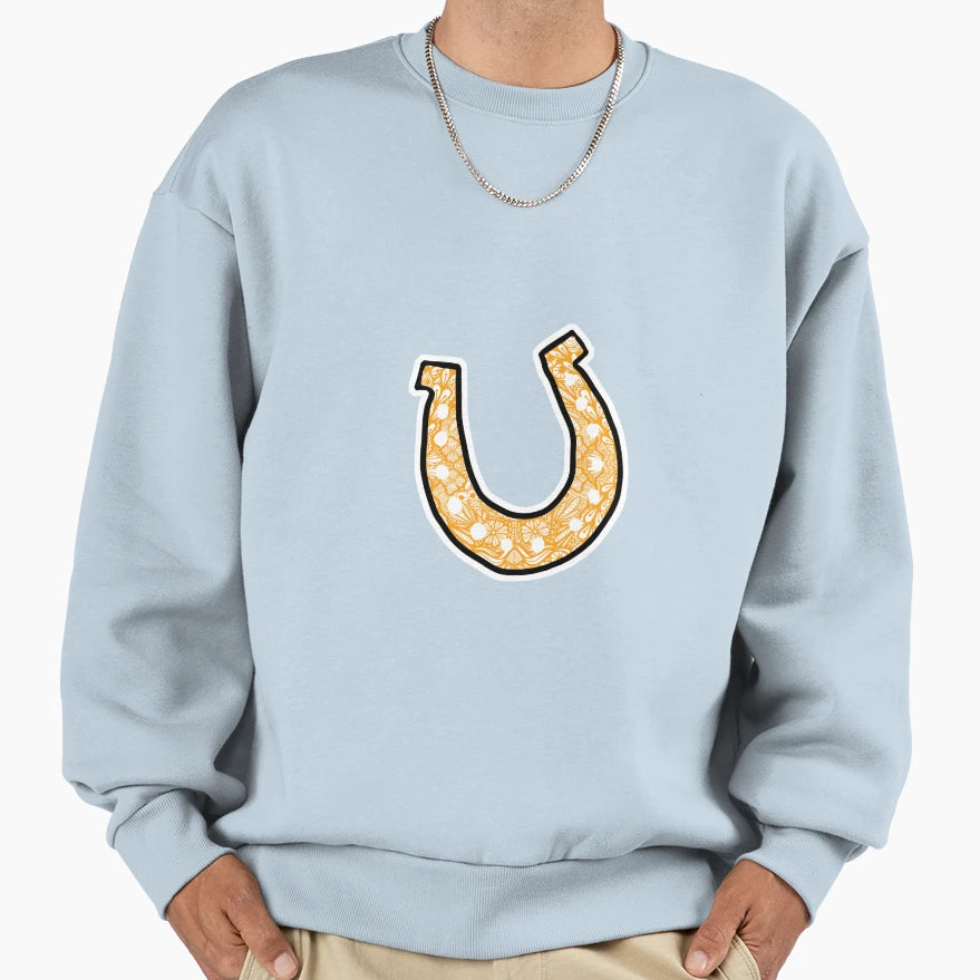 Horseshoe Sweatshirt - Aesthetic Graphic Men Women - T-Shirt, Sweatshirt, Hoodie