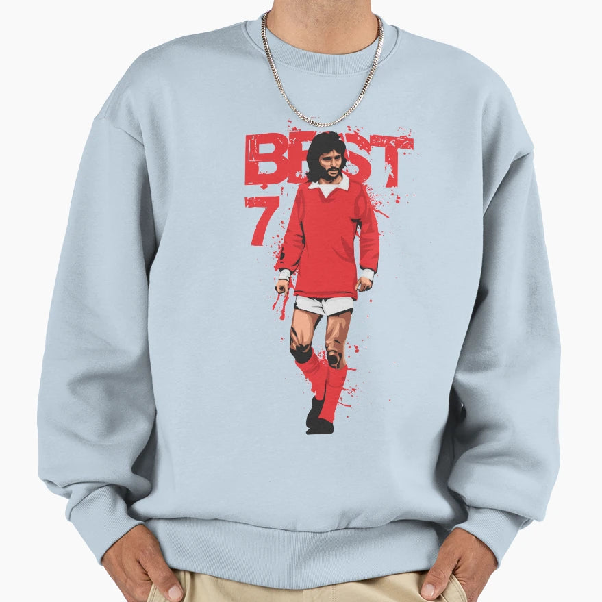 George Best Sweatshirt - Streetwear Style for Adults - T-Shirt, Sweatshirt, Hoodie