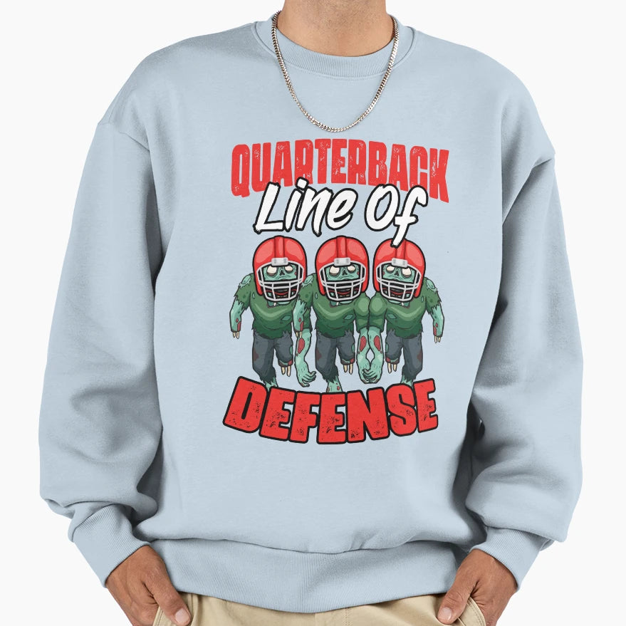 Funny Football Linemen Zombie Sweatshirt - Custom Art Print Men Women - T-Shirt, Sweatshirt, Hoodie