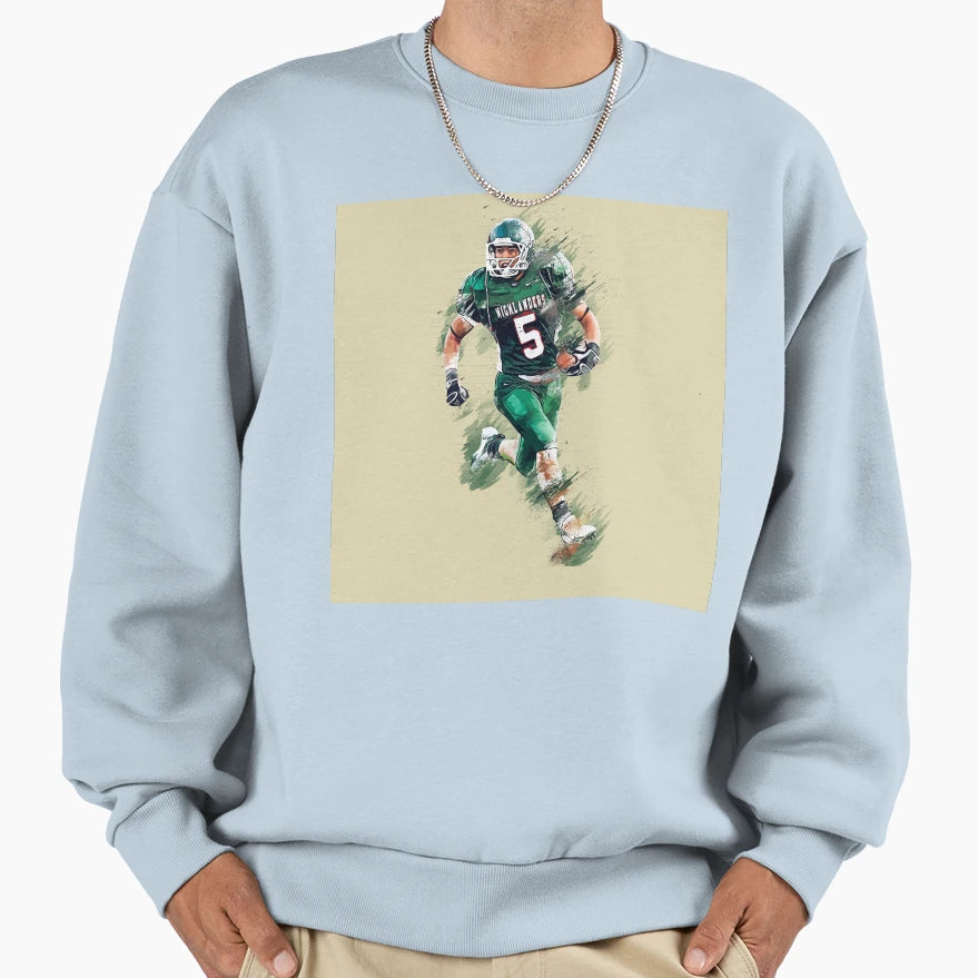 Unleash Power Game Dynamic Football Sweatshirt - Unique Graphic Men Women - T-Shirt, Sweatshirt, Hoodie