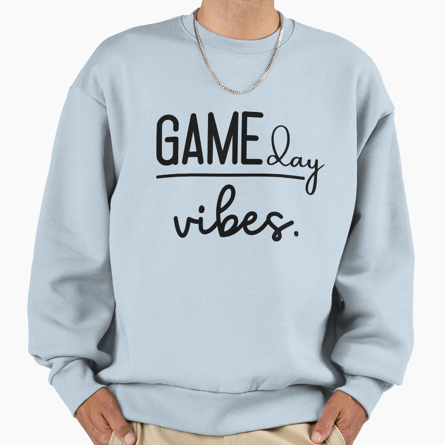 Game Day Vibes Ball Sport Team Sweatshirt - Graphic Print for Adults - T-Shirt, Sweatshirt, Hoodie