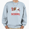 100 Days School Football Fun Gift T-Shirt - Casual Everyday Wear Men Women - T-Shirt, Sweatshirt, Hoodie