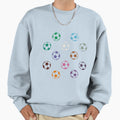Abstract Multi Color Football Soccer Sweatshirt - Graphic Print Unisex - T-Shirt, Sweatshirt, Hoodie