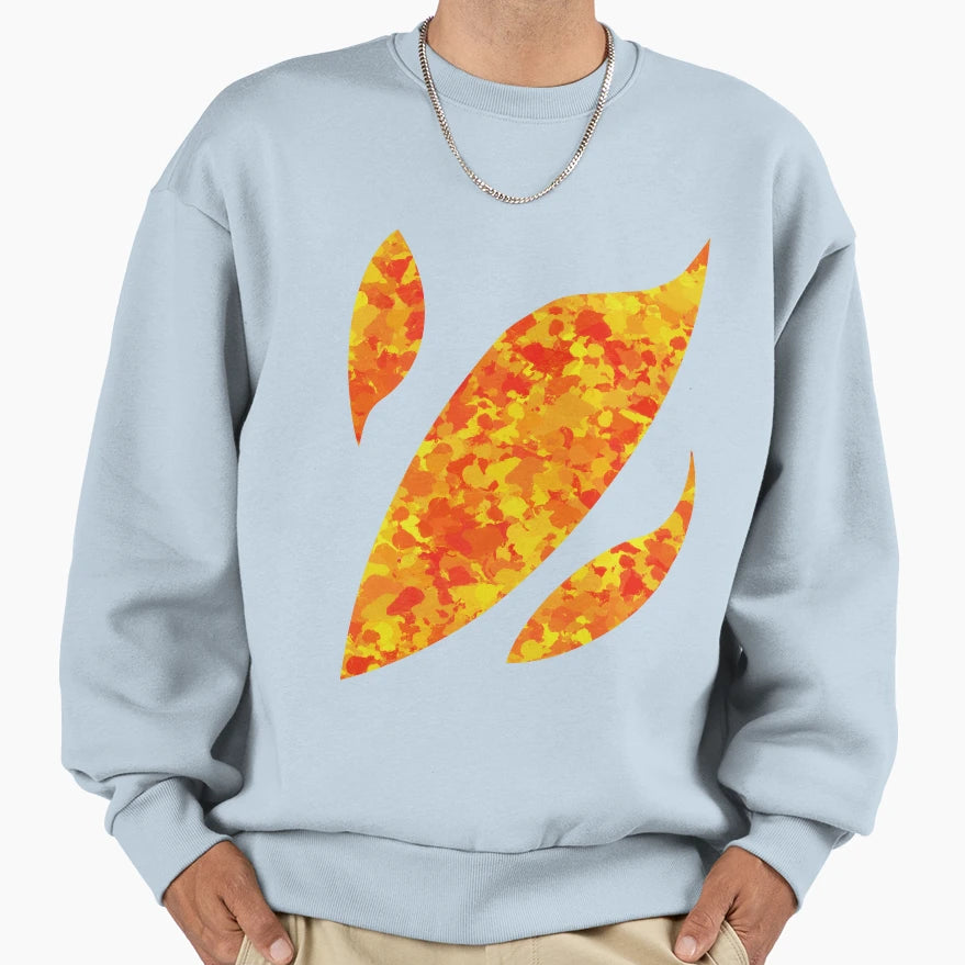 Yellow Flames Sweatshirt - Trendy Graphic Men Women - T-Shirt, Sweatshirt, Hoodie