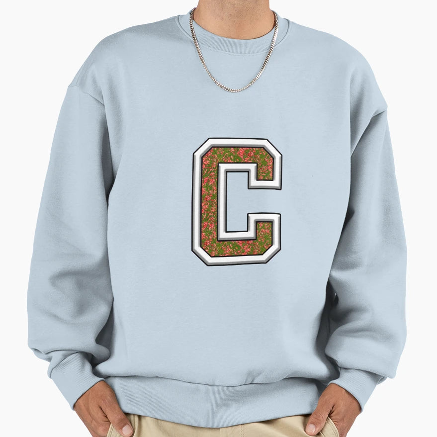 Stoney Clover Lane Letter C Sweatshirt - Graphic Print Men Women - T-Shirt, Sweatshirt, Hoodie