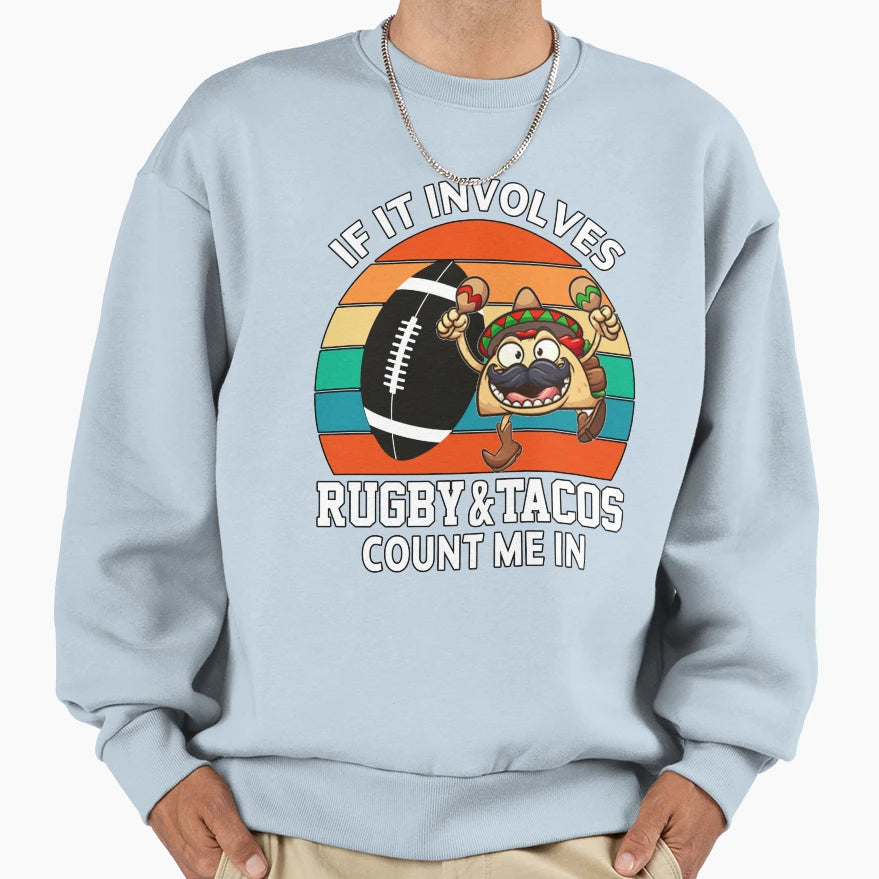 American Football If It Involves Sweatshirt - Aesthetic Graphic Men Women - T-Shirt, Sweatshirt, Hoodie
