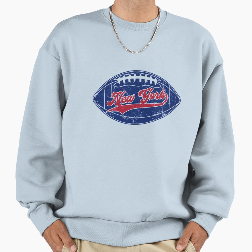 Ny New York Football Team Sweatshirt - Casual Everyday Wear Men Women - T-Shirt, Sweatshirt, Hoodie