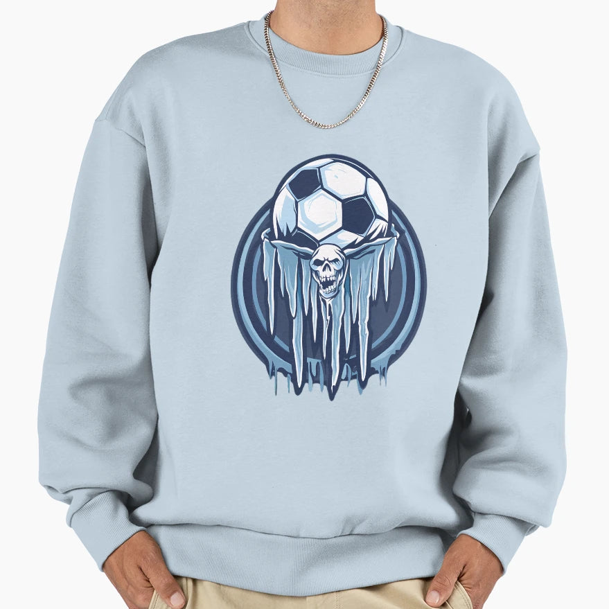 Team Spirit Football Team Skull Sweatshirt - Casual Everyday Wear Unisex - T-Shirt, Sweatshirt, Hoodie