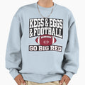 Kegs Eggs Football Lets Go Funny Red Sweatshirt - Novelty Apparel Men Women - T-Shirt, Sweatshirt, Hoodie