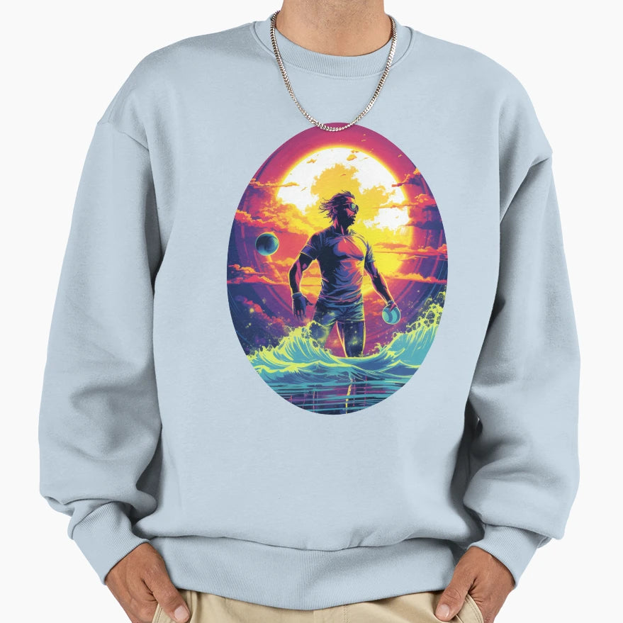 Water Polo Player Colorful Sweatshirt - Casual Everyday Wear Unisex - T-Shirt, Sweatshirt, Hoodie