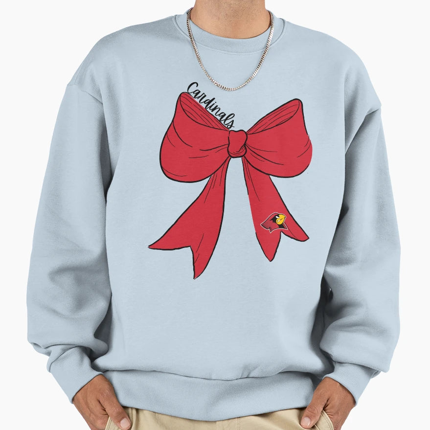 Cardinals Bow Sweatshirt - Streetwear Style Unisex - T-Shirt, Sweatshirt, Hoodie