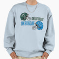 Spartan Saturday Lion Sunday Funny Sweatshirt - Novelty Apparel for Adults - T-Shirt, Sweatshirt, Hoodie