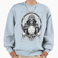 Gothic Lich Necromancer Crystal Ball Sweatshirt - Graphic Print Unisex - T-Shirt, Sweatshirt, Hoodie