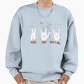Rock Heavy Metal Music Gift Peace Sweatshirt - Unique Graphic Men Women - T-Shirt, Sweatshirt, Hoodie