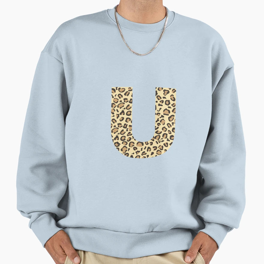 Leopard U Sweatshirt - Graphic Print Men Women - T-Shirt, Sweatshirt, Hoodie