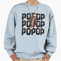 Pop Pop Lightning Football Sweatshirt - Minimalist Print for Adults - T-Shirt, Sweatshirt, Hoodie