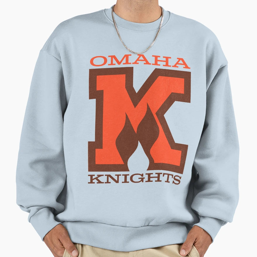 Defunct Omaha Knights Hockey Sweatshirt - Minimalist Print for Adults - T-Shirt, Sweatshirt, Hoodie
