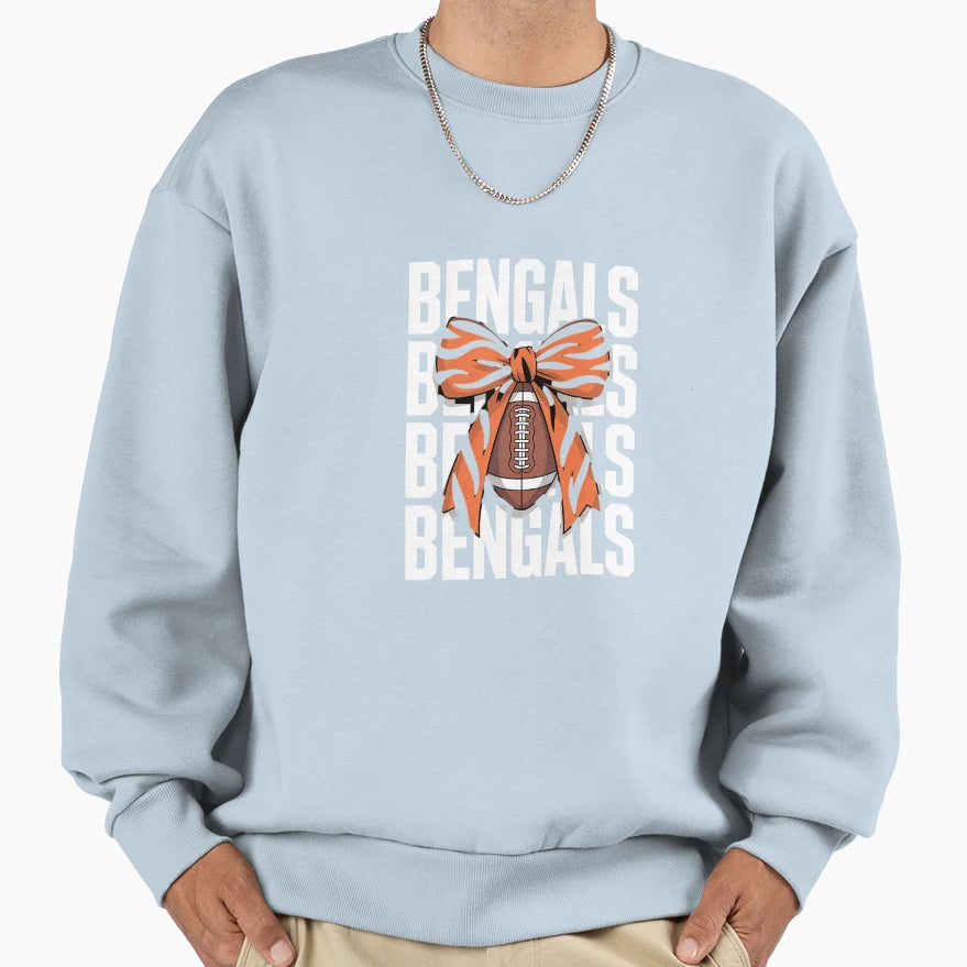Tiger Coquette Bow Sweatshirt - Aesthetic Graphic Men Women - T-Shirt, Sweatshirt, Hoodie