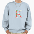 Wavy Letter K Sweatshirt - Novelty Apparel Men Women - T-Shirt, Sweatshirt, Hoodie