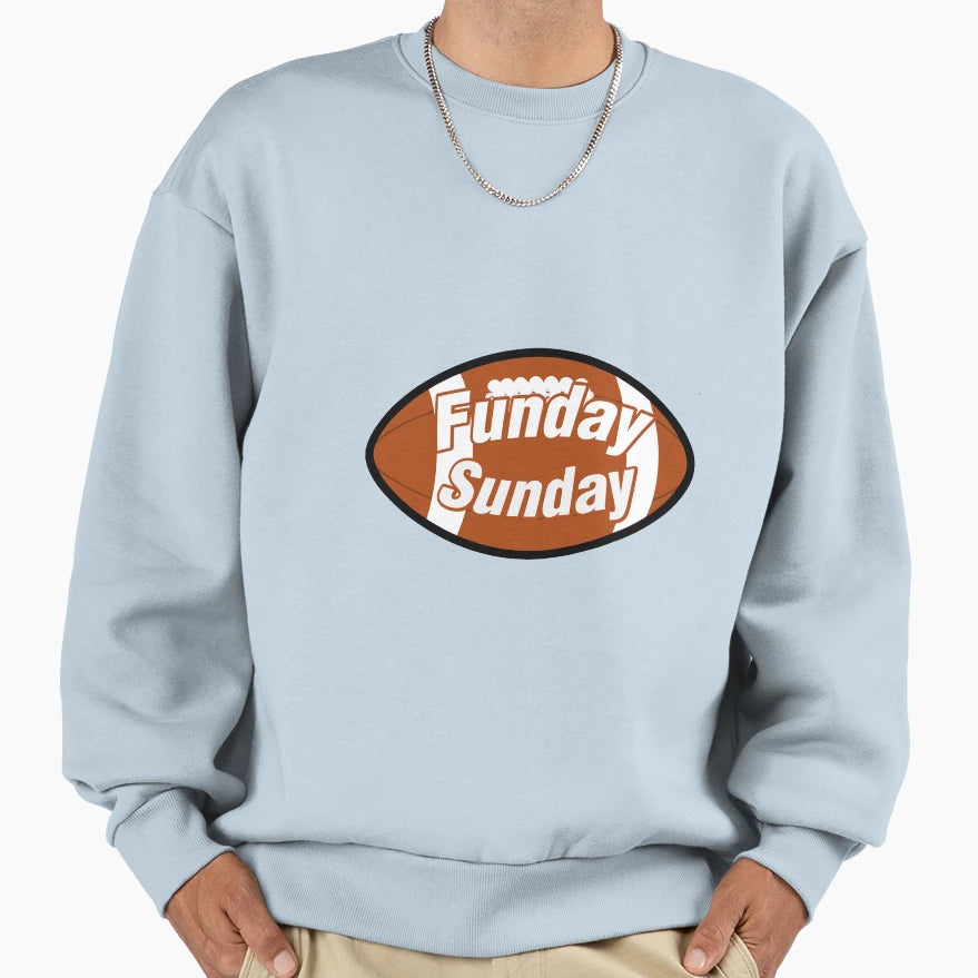 Funday Funny Football Sport Lovers Sweatshirt - Minimalist Print Unisex - T-Shirt, Sweatshirt, Hoodie