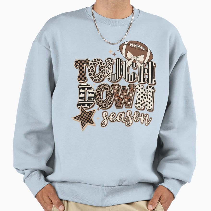 Touchdown Season Football Stars Sweatshirt - Casual Everyday Wear Unisex - T-Shirt, Sweatshirt, Hoodie