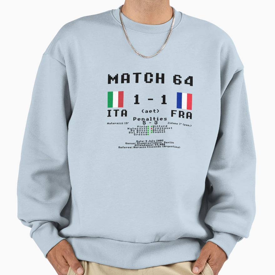 Match 64 World Cup Final 2006 Sweatshirt - Graphic Print for Adults - T-Shirt, Sweatshirt, Hoodie