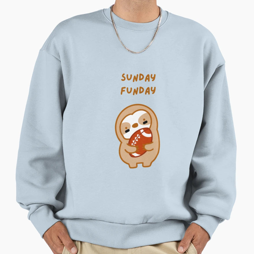 Super Bowl Sunday Funday Football Sweatshirt - Streetwear Style Unisex - T-Shirt, Sweatshirt, Hoodie