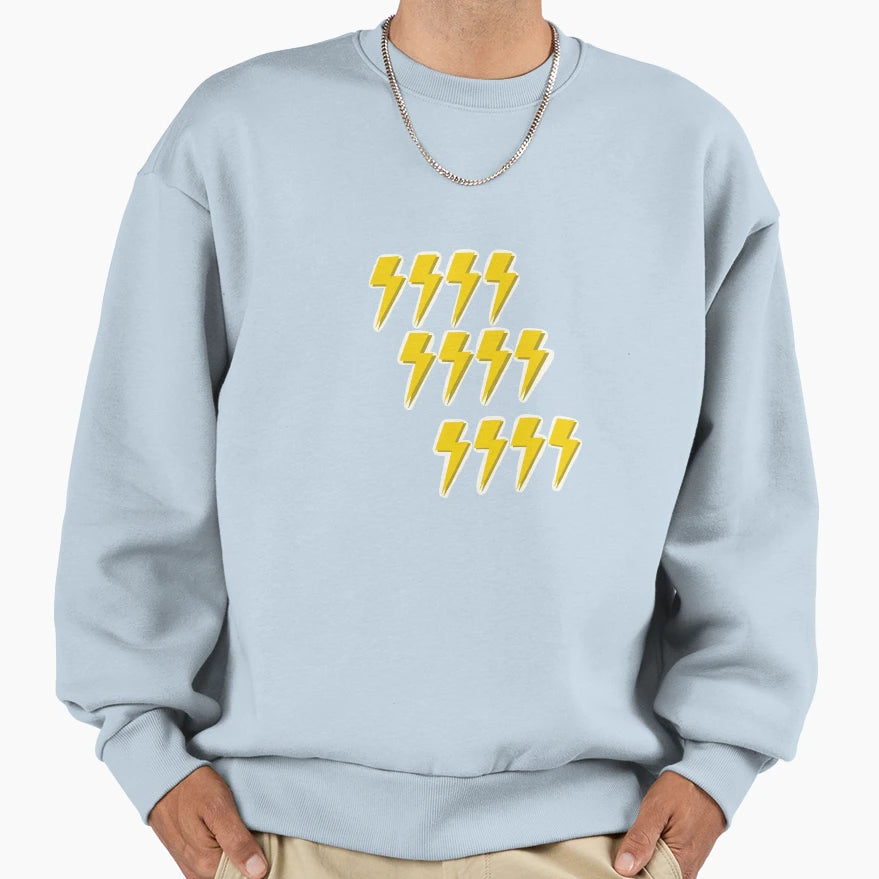 Lightening Bolts Sweatshirt - Graphic Print Men Women - T-Shirt, Sweatshirt, Hoodie