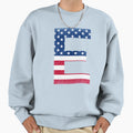 Letter E Capital Alphabet American Sweatshirt - Trendy Graphic for Adults - T-Shirt, Sweatshirt, Hoodie