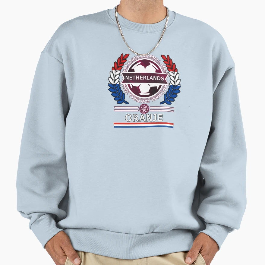 Netherlands New Football Supporters Sweatshirt - Trendy Graphic for Adults - T-Shirt, Sweatshirt, Hoodie