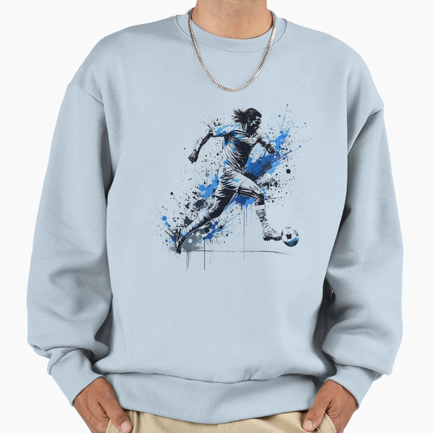 Modern Trendy I Love Soccer Ball Soccer Sweatshirt - Trendy Graphic Unisex - T-Shirt, Sweatshirt, Hoodie