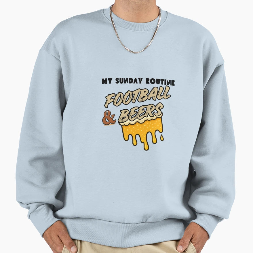 Saints Sunday Routine Sweatshirt - Casual Everyday Wear for Adults - T-Shirt, Sweatshirt, Hoodie