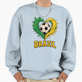 Brazil Soccer Football Heart Art Sweatshirt - Streetwear Style Men Women - T-Shirt, Sweatshirt, Hoodie