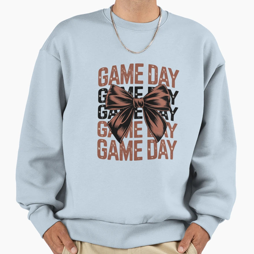 Coquette Bow Game Day American Sweatshirt - Streetwear Style Men Women - T-Shirt, Sweatshirt, Hoodie