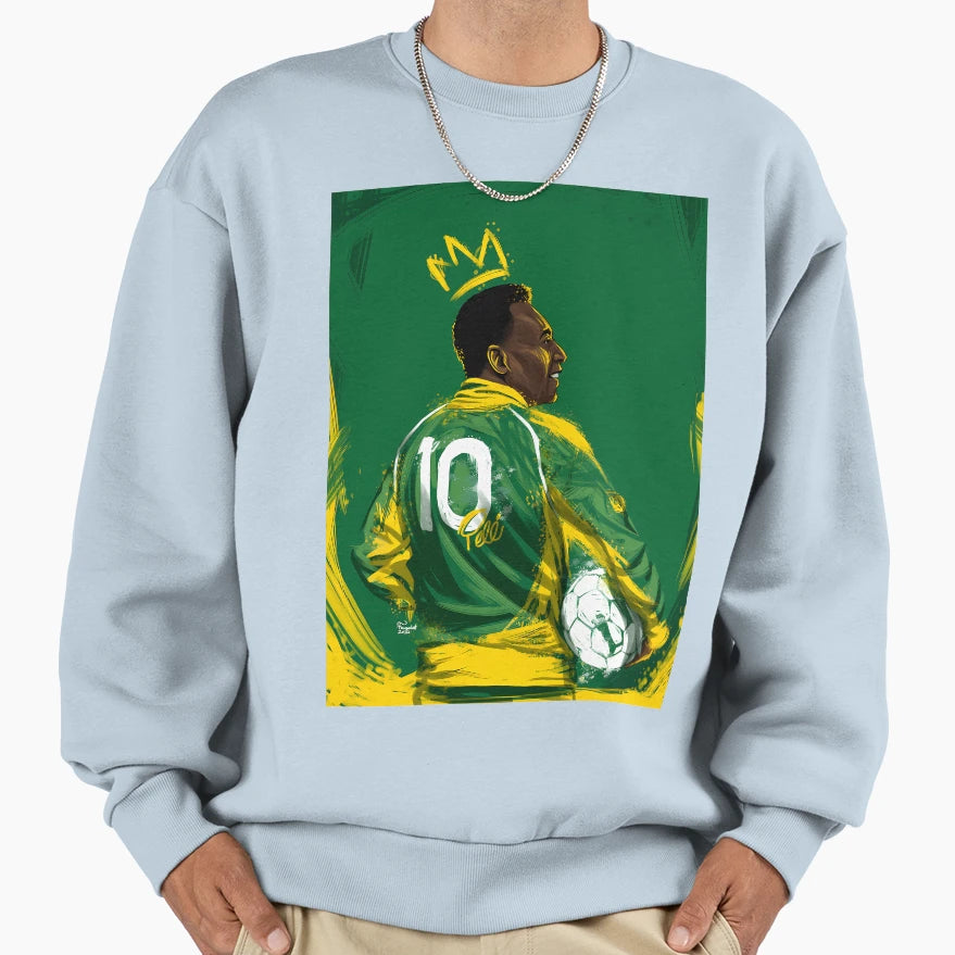 Pele Abstract Art Sweatshirt - Aesthetic Graphic for Adults - T-Shirt, Sweatshirt, Hoodie