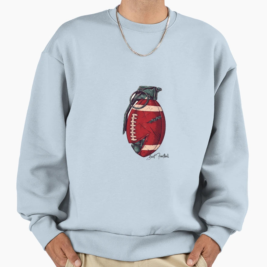 American Football Fun Grenade Sweatshirt - Streetwear Style for Adults - T-Shirt, Sweatshirt, Hoodie