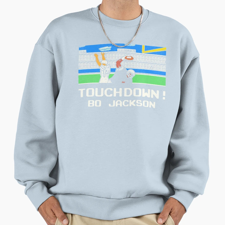 Tecmo Bo Touchdown Sweatshirt - Casual Everyday Wear Unisex - T-Shirt, Sweatshirt, Hoodie