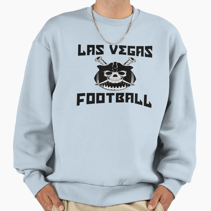 Las Vegas Football Skull And Swords Sweatshirt - Trendy Graphic for Adults - T-Shirt, Sweatshirt, Hoodie