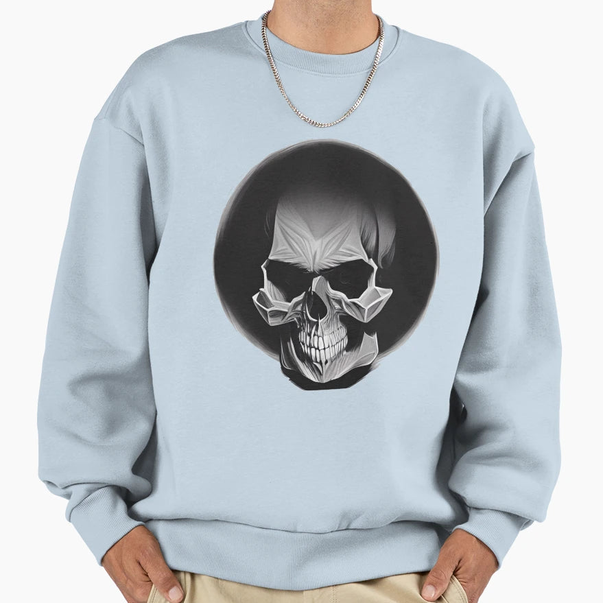 Dark Skull Sweatshirt - Minimalist Print Unisex - T-Shirt, Sweatshirt, Hoodie