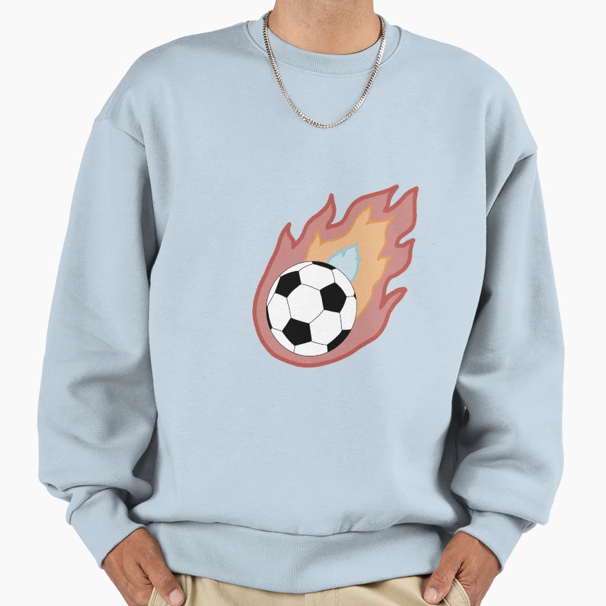 Soccer Ball Comet Sweatshirt - Aesthetic Graphic for Adults - T-Shirt, Sweatshirt, Hoodie