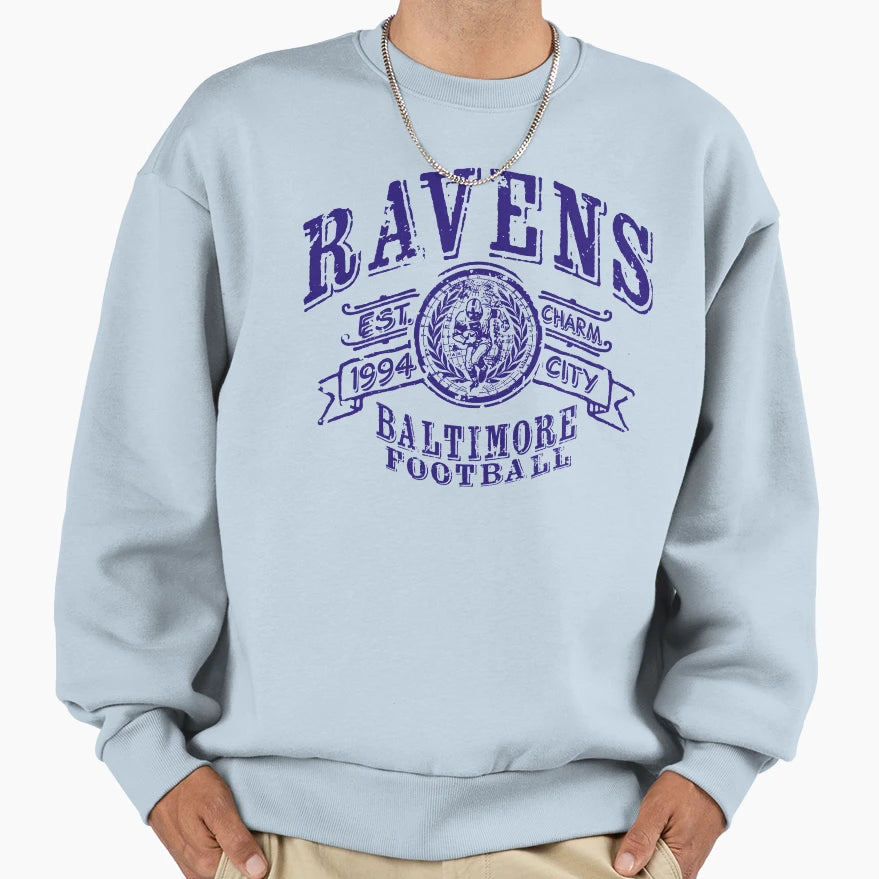 Ravens Football Sweatshirt - Streetwear Style Men Women - T-Shirt, Sweatshirt, Hoodie