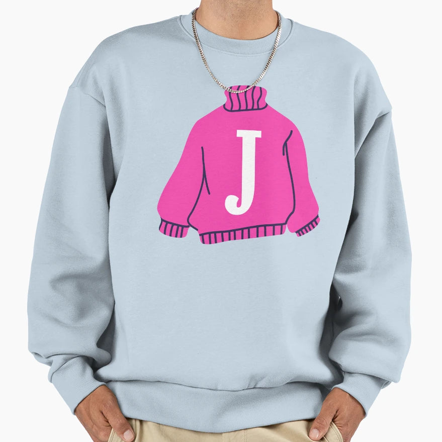 Letter Sweatshirt - Casual Everyday Wear for Adults - T-Shirt, Sweatshirt, Hoodie