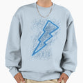 Blue Lightning Sweatshirt - Streetwear Style Unisex - T-Shirt, Sweatshirt, Hoodie