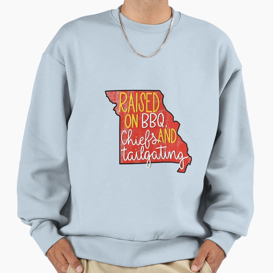 Kansas City Raised Sweatshirt - Streetwear Style Men Women - T-Shirt, Sweatshirt, Hoodie