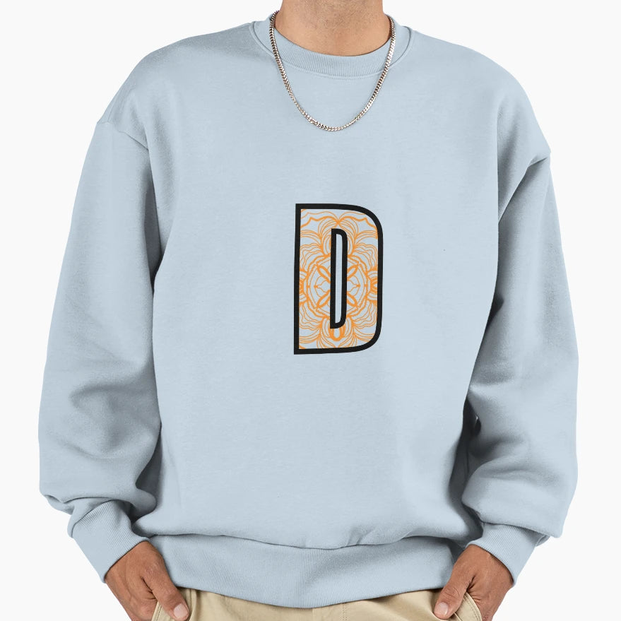 Mandala D Cut Out Sweatshirt - Fun Novelty Design Men Women - T-Shirt, Sweatshirt, Hoodie