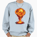 Gold Soccer Tornado Abstract Sweatshirt - Casual Everyday Wear Unisex - T-Shirt, Sweatshirt, Hoodie