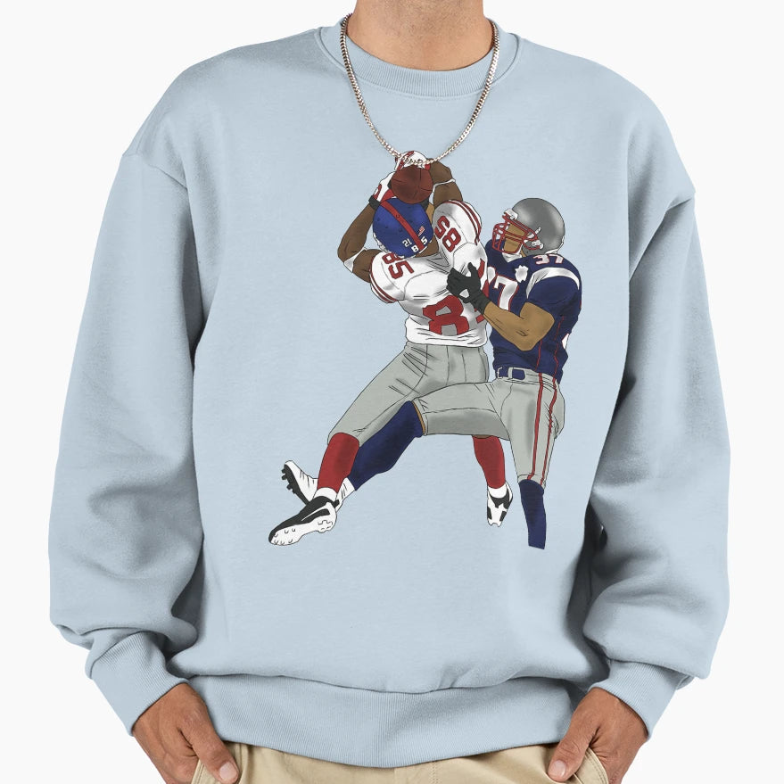 Helmet Catch Sweatshirt - Aesthetic Graphic Men Women - T-Shirt, Sweatshirt, Hoodie