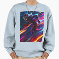 Gridiron Velocity Neon Football Sweatshirt - Aesthetic Graphic Unisex - T-Shirt, Sweatshirt, Hoodie