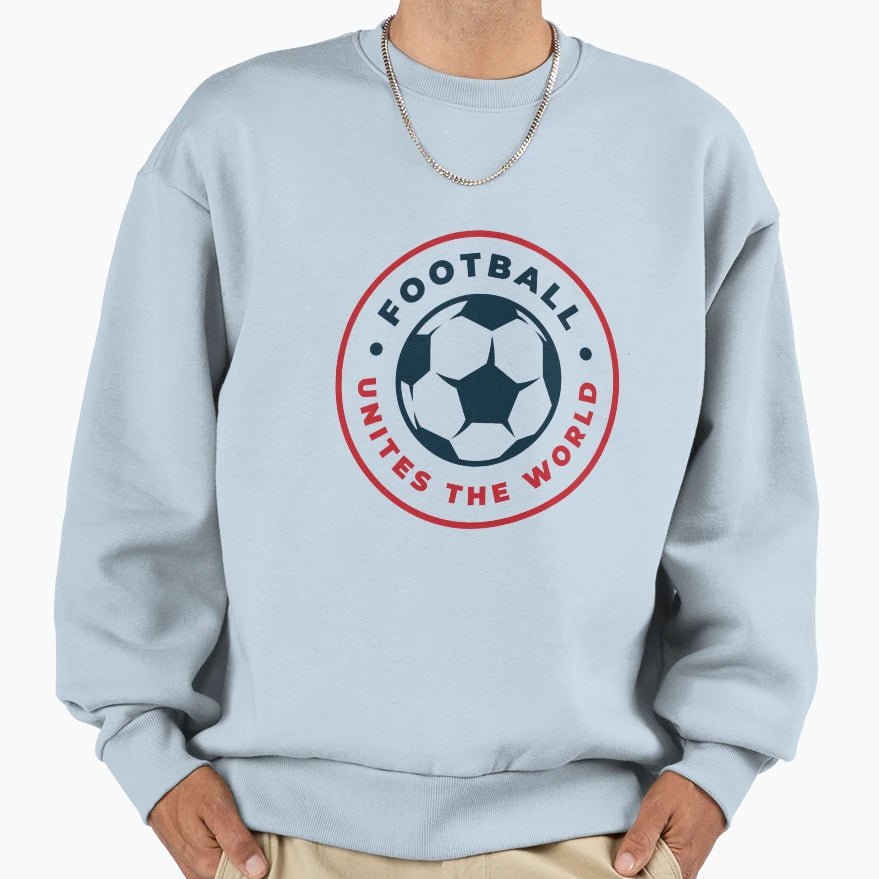 Football Unites World Football Sweatshirt - Unique Graphic for Adults - T-Shirt, Sweatshirt, Hoodie